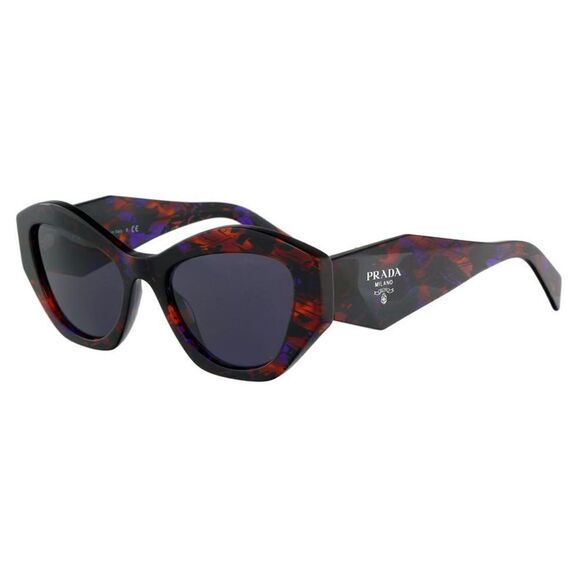 Prada 0PR 07YS 06V6O253 Full Rim Bright Red Cateye Sunglasses - Picture 1 of 5